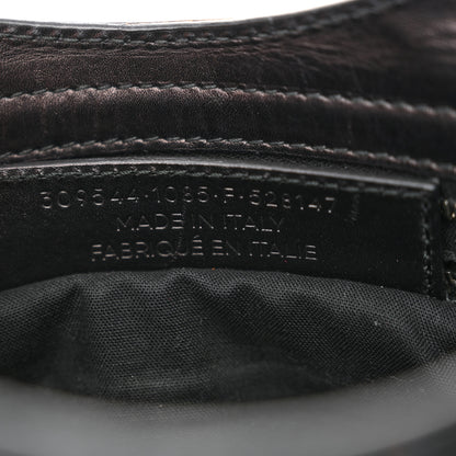 Balenciaga Smooth Calfskin Metallic Patent Giant 12 Silver Hardware Mini City Black Gris 8 of 16