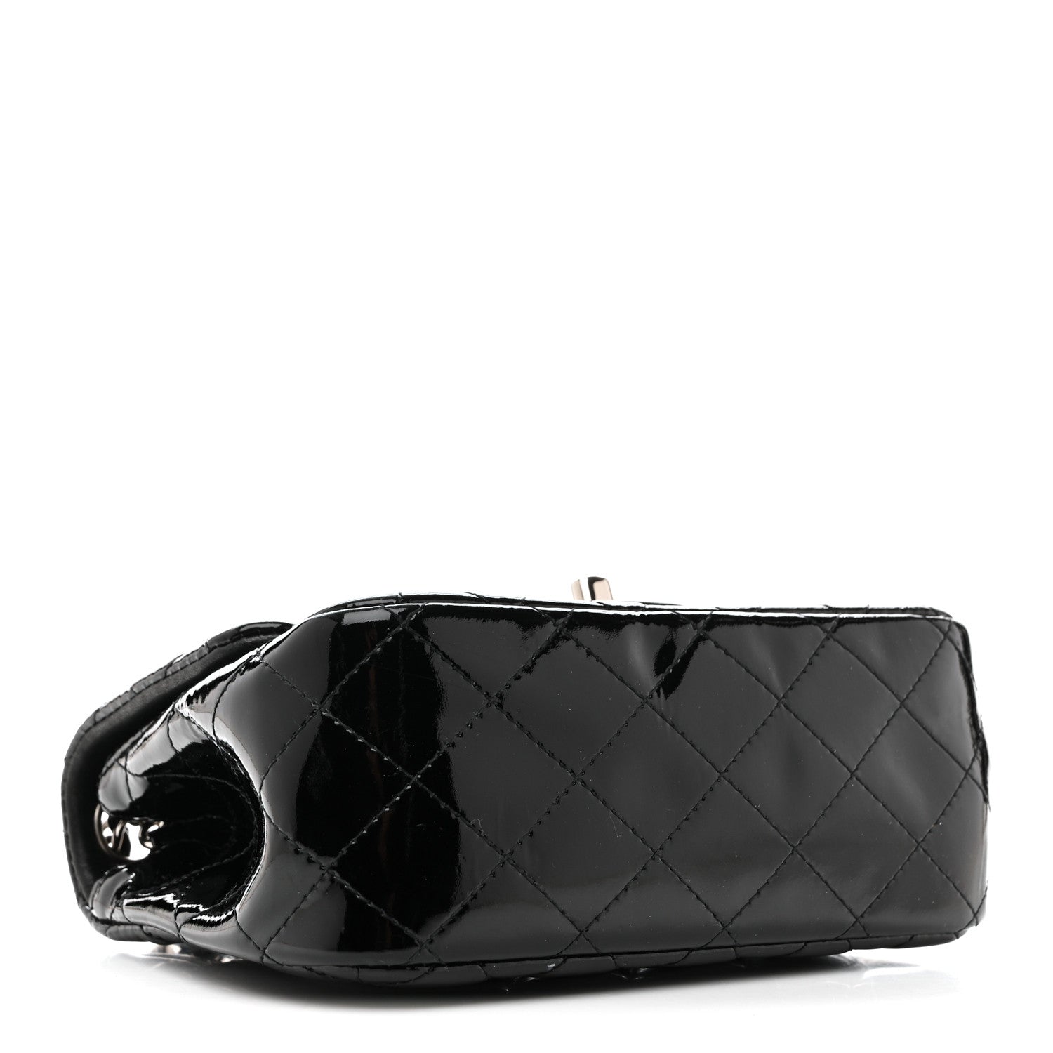 Chanel Patent Calfskin Quilted Mini Square Flap Black 4 of 13