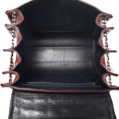 Chanel Lambskin Chocolate Bar Accordion Mademoiselle Flap Red 5 of 17