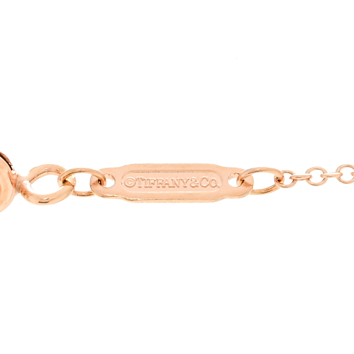 18K Rose Gold Small T Smile Pendant Necklace