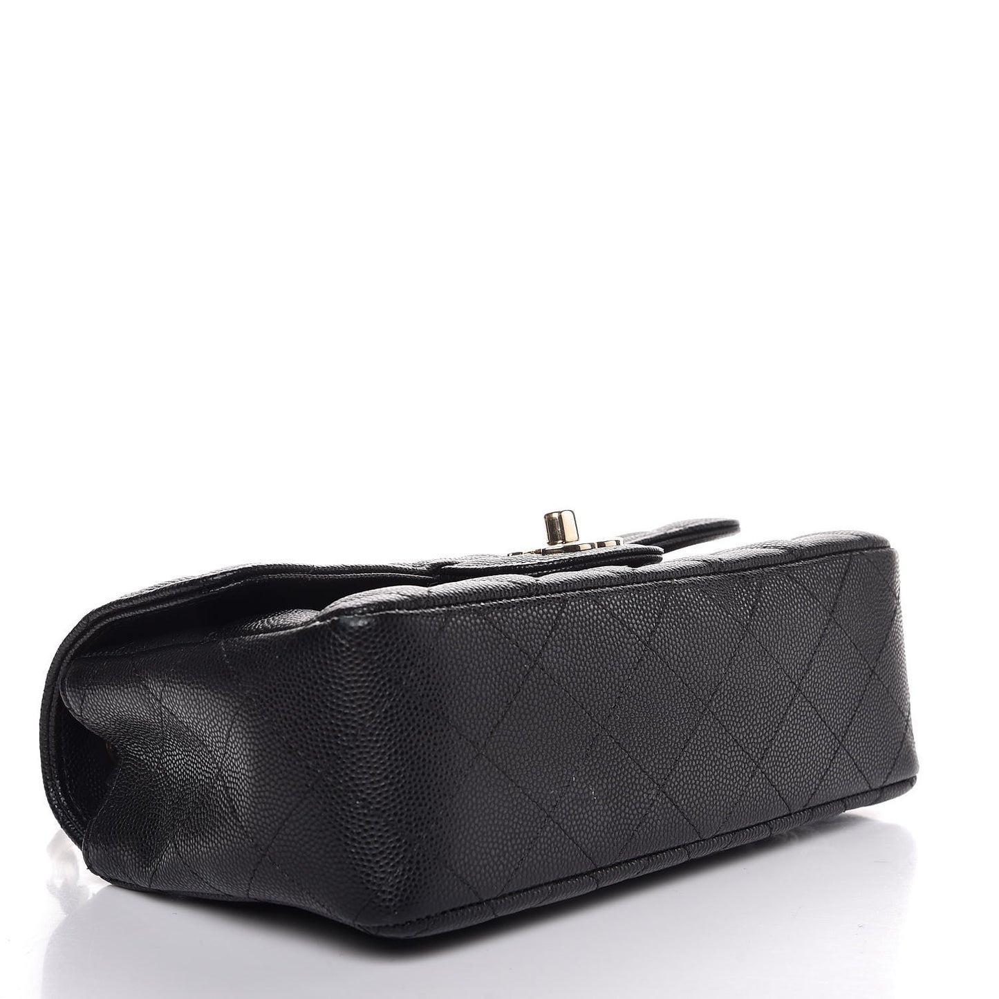 Caviar Quilted Mini Rectangular Flap Black