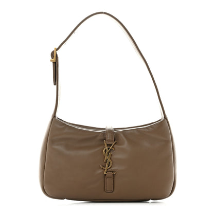Saint Laurent Padded Lambskin Le 5 A 7 Hobo Dark Peanut 1 of 11
