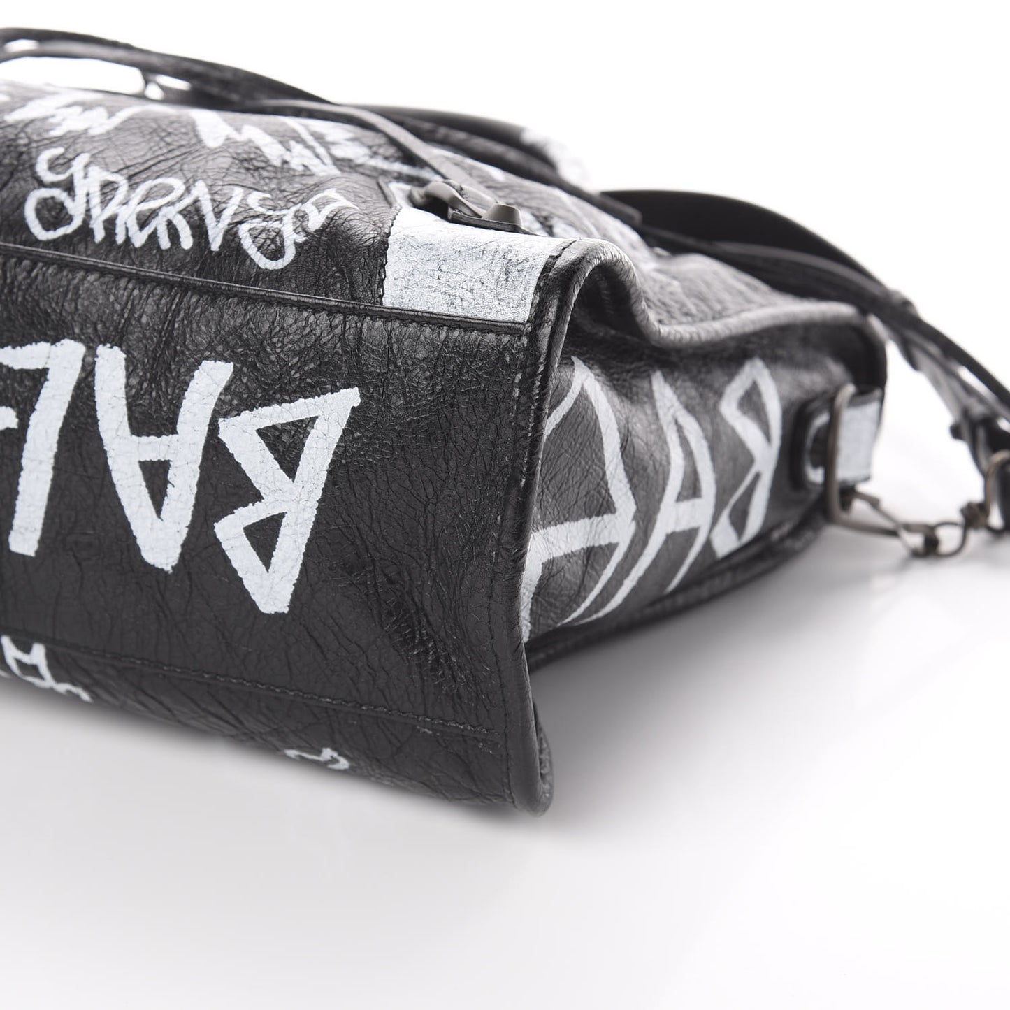 Agneau Arena Graffiti All Over Classic Hardware City Black White