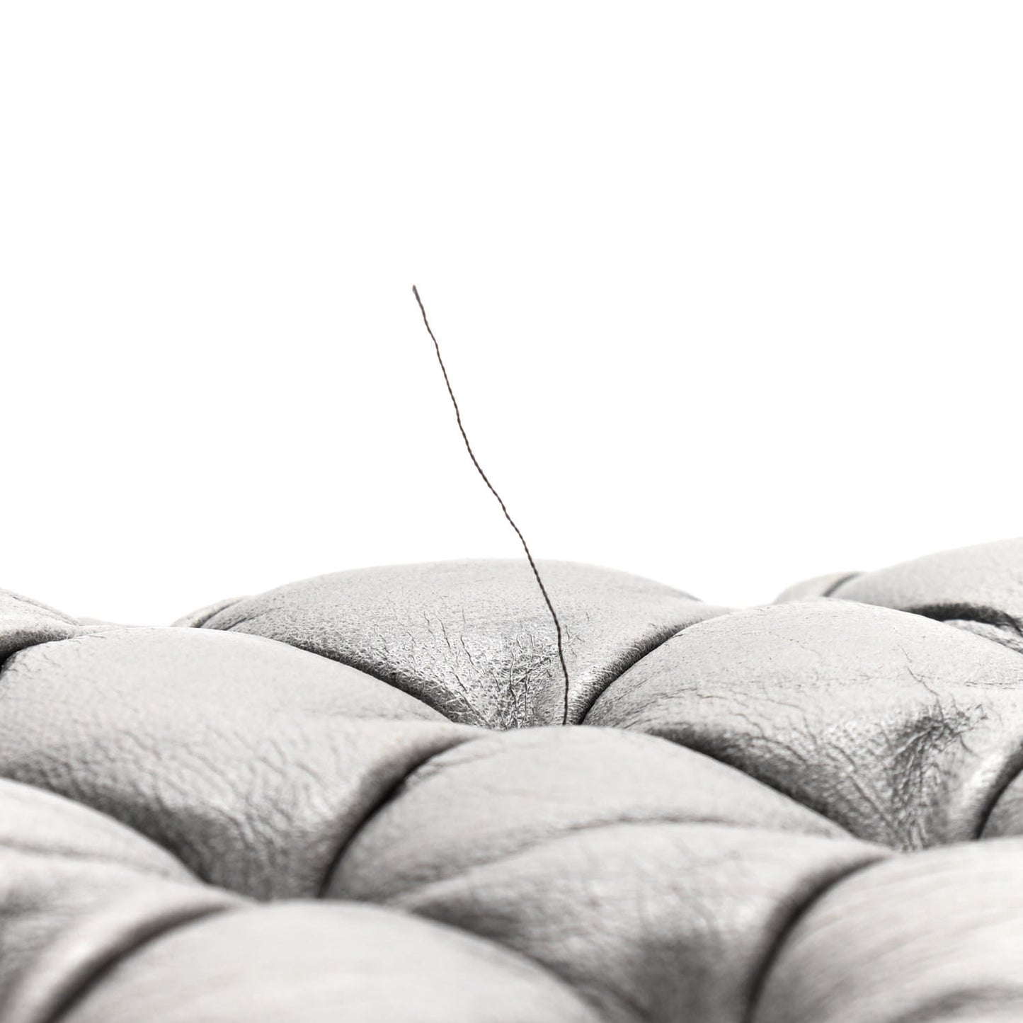 Chevre Quilted Matelasse MM Gris Fossile
