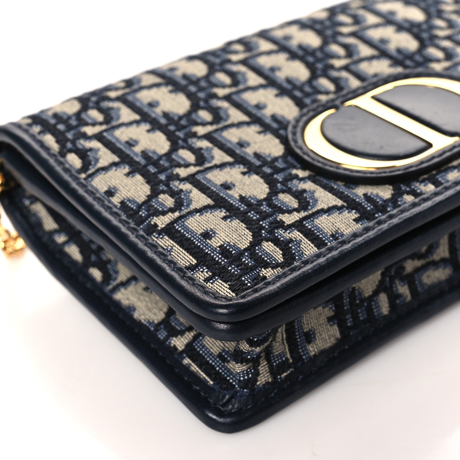 Christian Dior Oblique 30 Montaigne 2-In-1 Pouch Blue 7 of 9