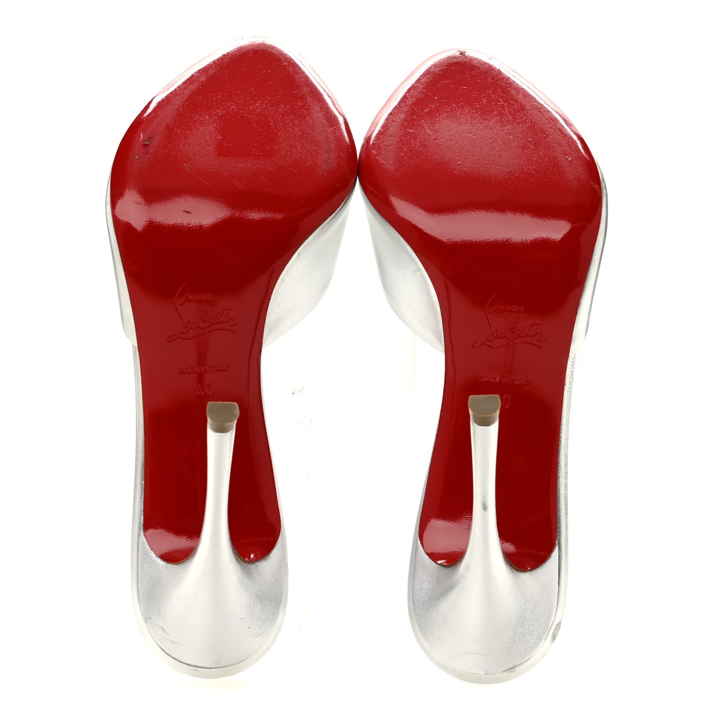Metallic Nappa Me Dolly 120 Sandals 40 Silver