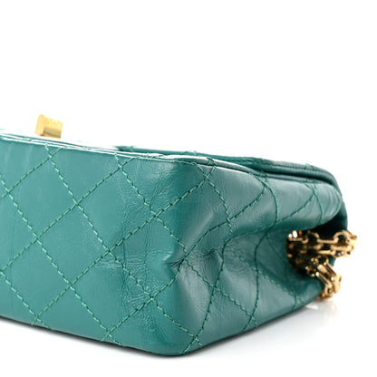 Chanel Aged Calfskin Quilted 2.55 Reissue Mini Flap Green 10 of 10
