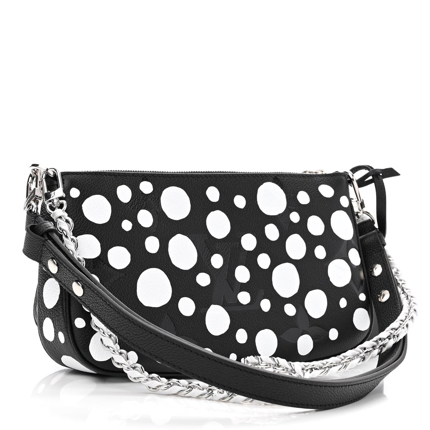 LV X YK Empreinte Multi Pochette Accessories Black White