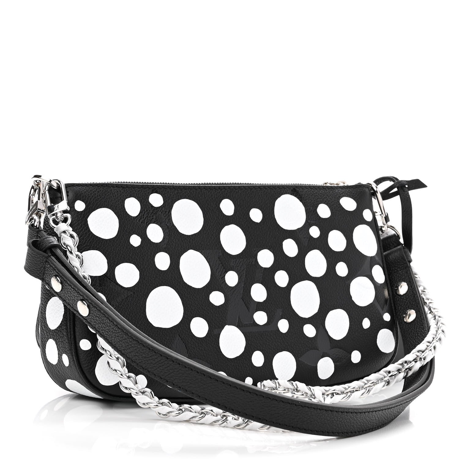 Louis Vuitton LV X YK Empreinte Multi Pochette Accessories Black White 3 of 10