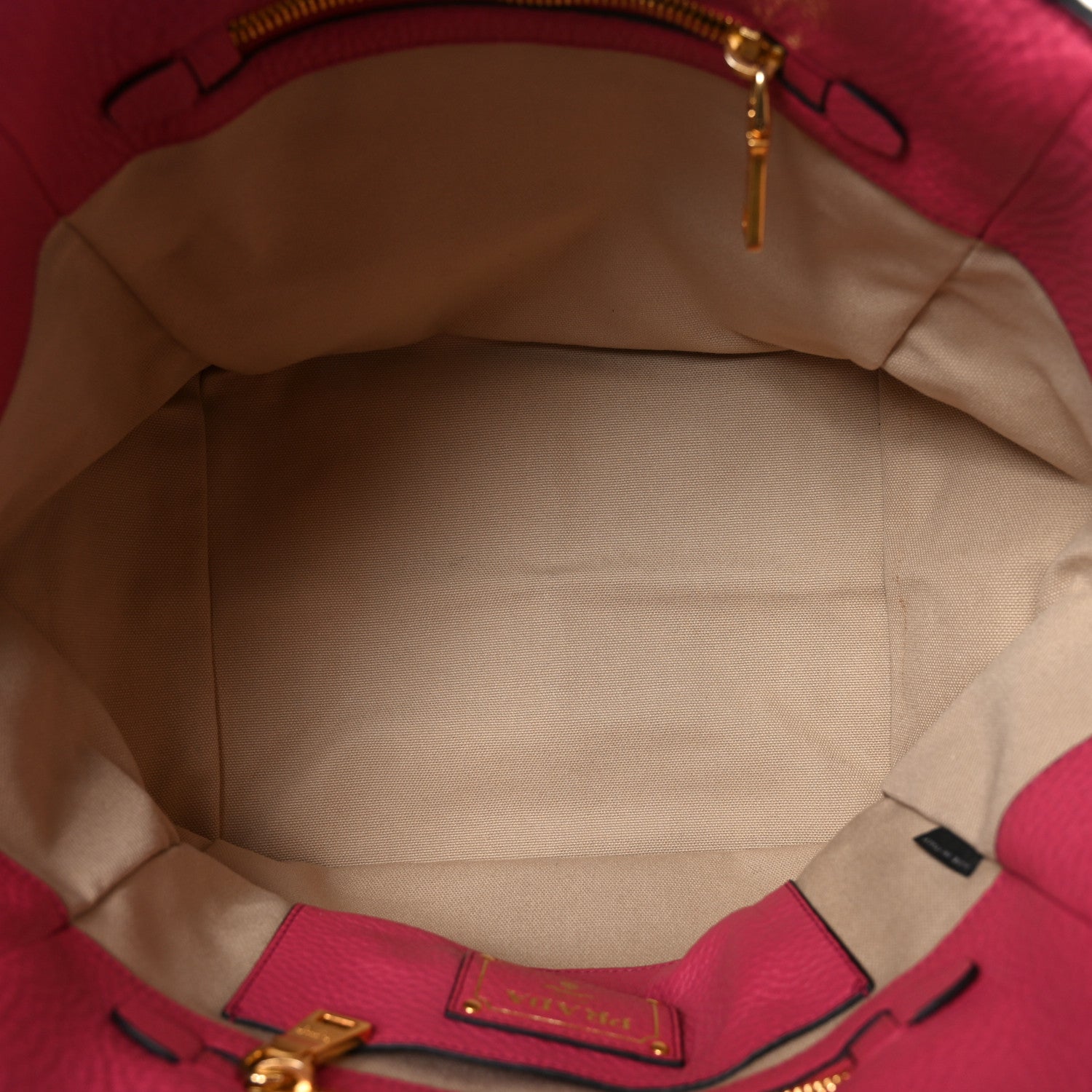 Prada Vitello Daino Shopping Tote Peonia 5 of 10