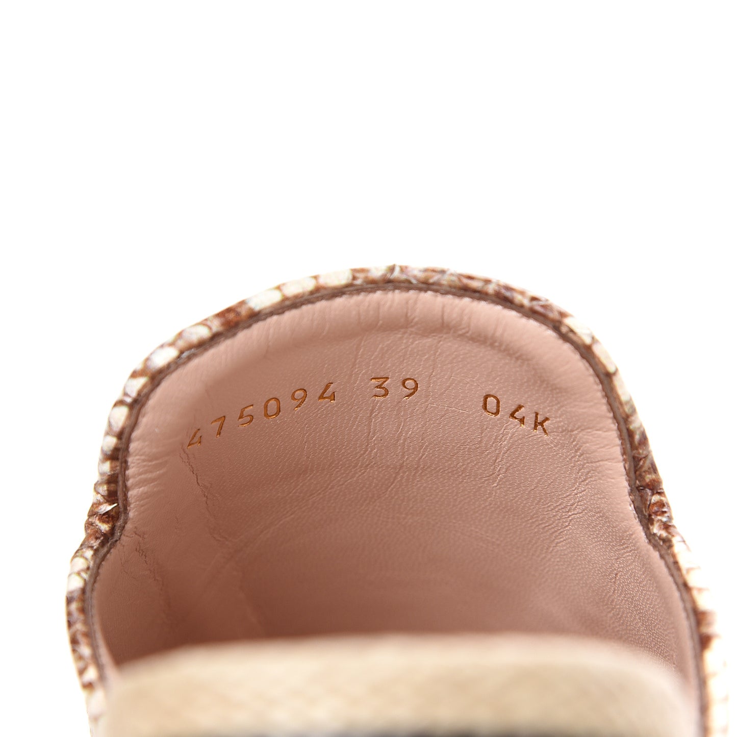Straw Elaphe Womens Princetown Slippers 39 Natural Cream Brown