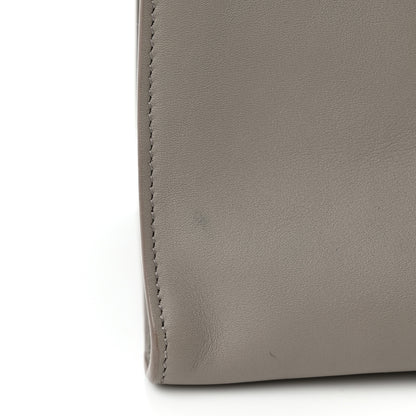Saint Laurent Calfskin Small Monogram Cabas Grey 12 of 12