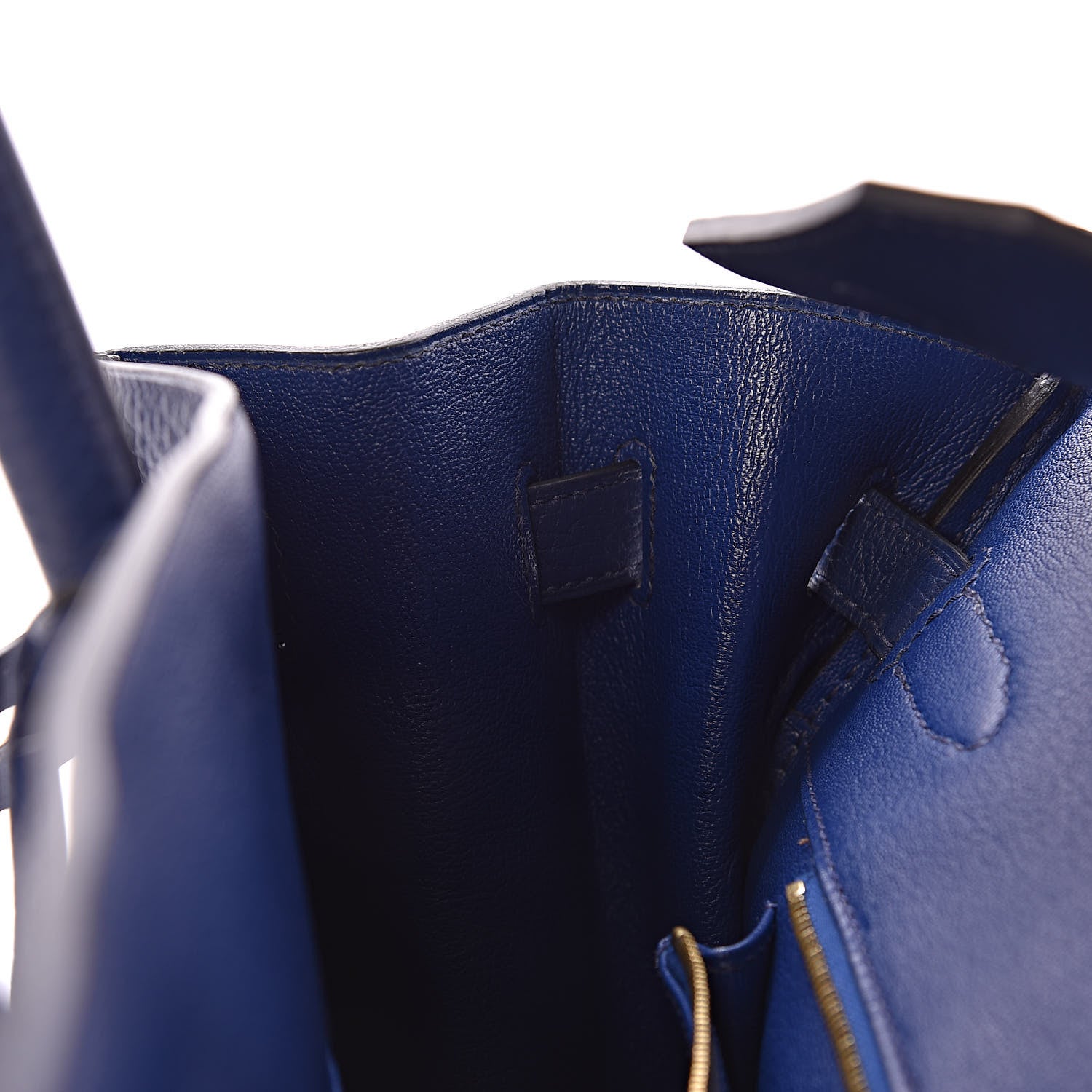 Hermes Taurillon Clemence Birkin 35 Bleu Saphir 16 of 37