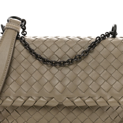 Bottega Veneta Nappa Intrecciato Baby Olimpia Shoulder Bag Limestone 5 of 10