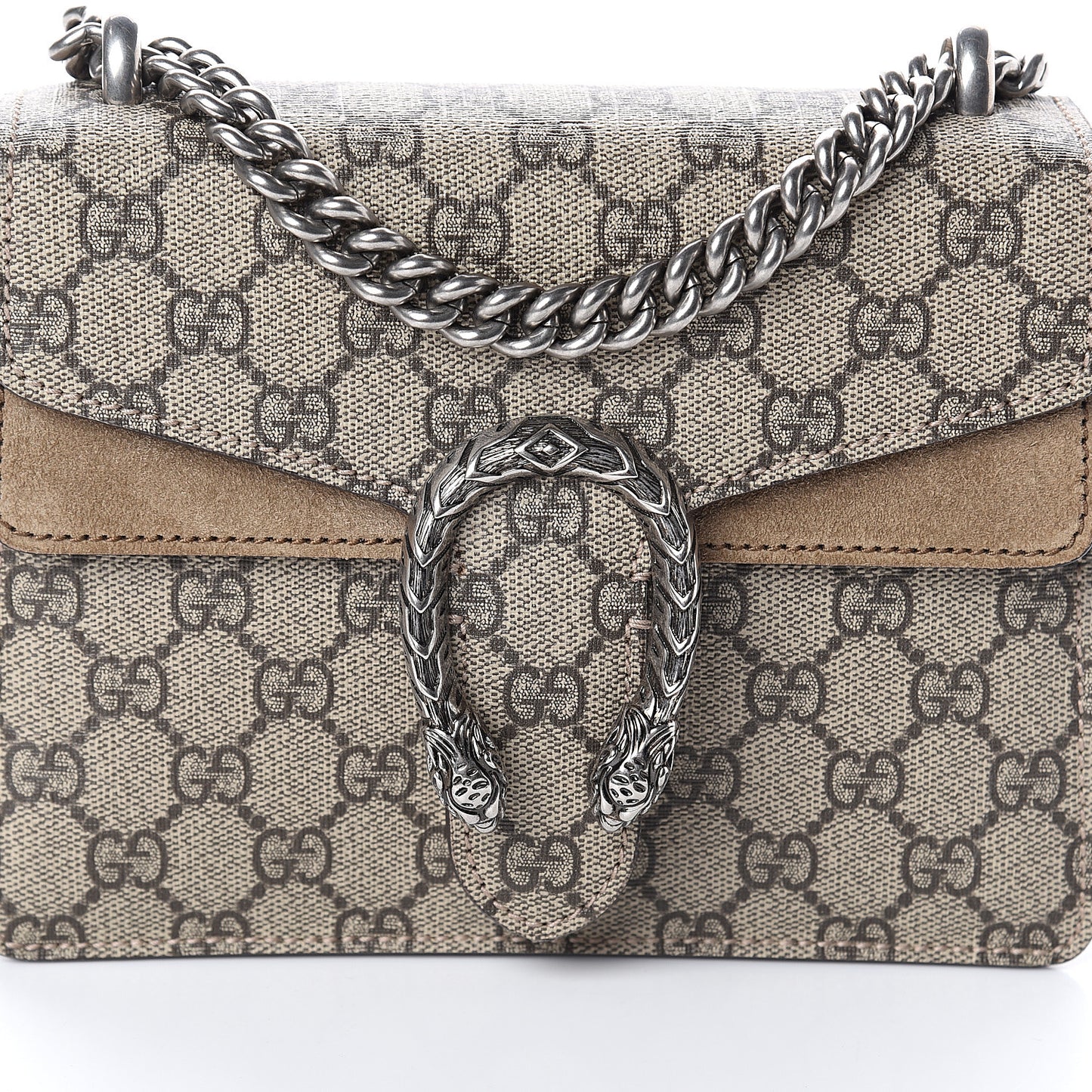 GG Supreme Monogram Mini Dionysus Shoulder Bag Taupe