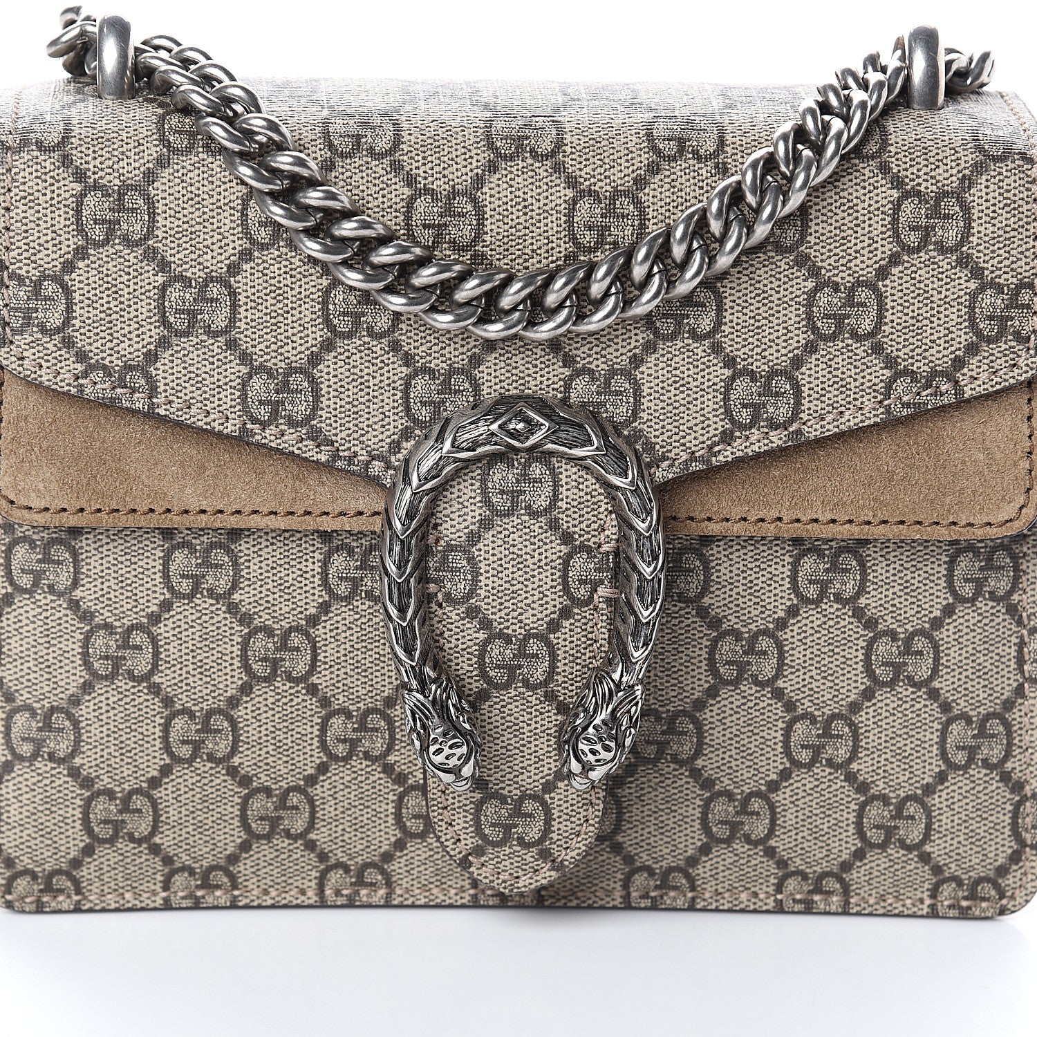 Gucci GG Supreme Monogram Mini Dionysus Shoulder Bag Taupe 6 of 8