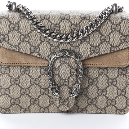 Gucci GG Supreme Monogram Mini Dionysus Shoulder Bag Taupe 6 of 8