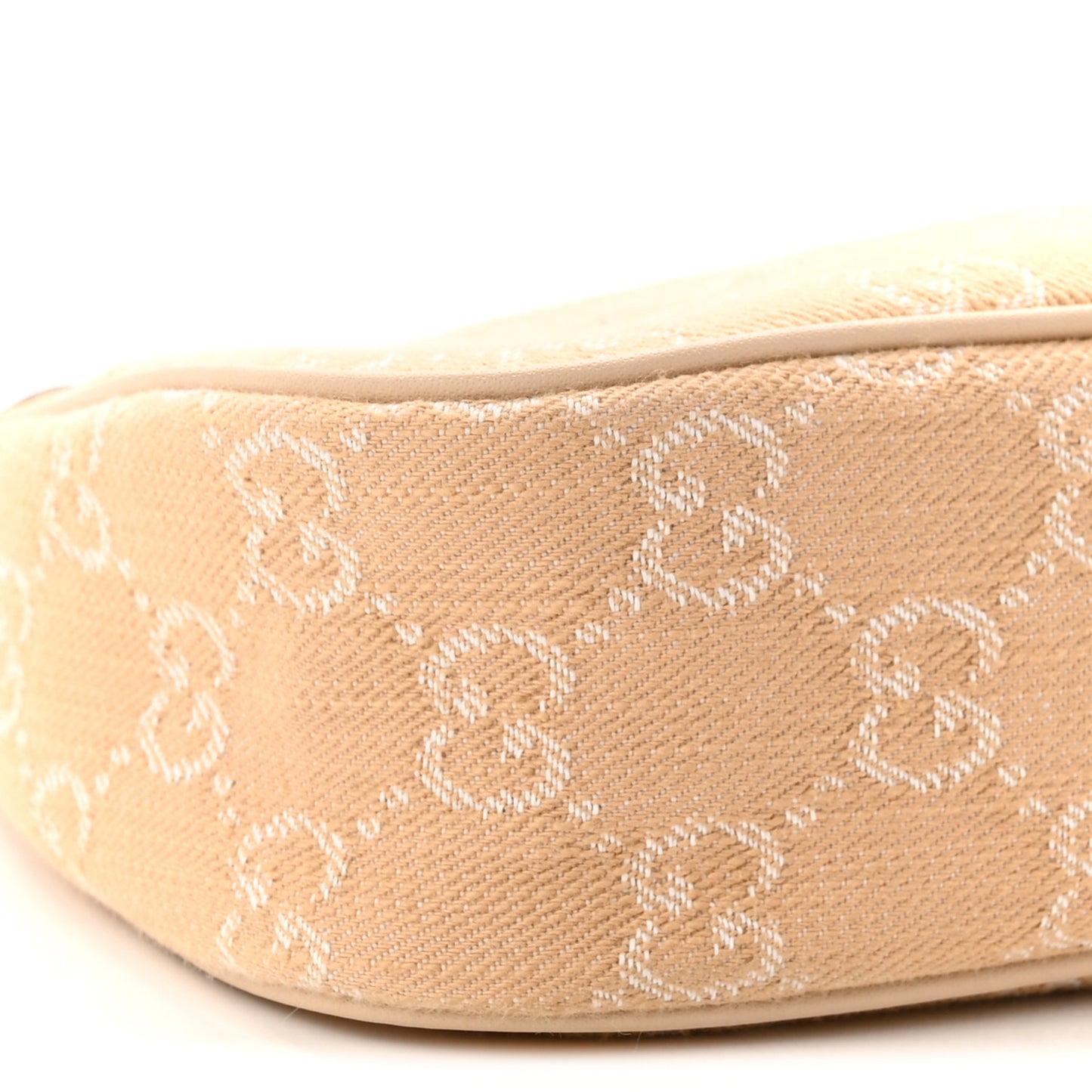 Denim GG Monogram Calfskin Small Shoulder Bag Souffle Rose