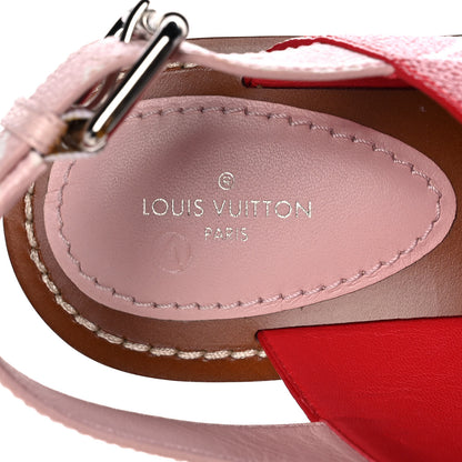 Louis Vuitton Monogram Escale Palma Sandals 38.5 Rouge 7 of 11