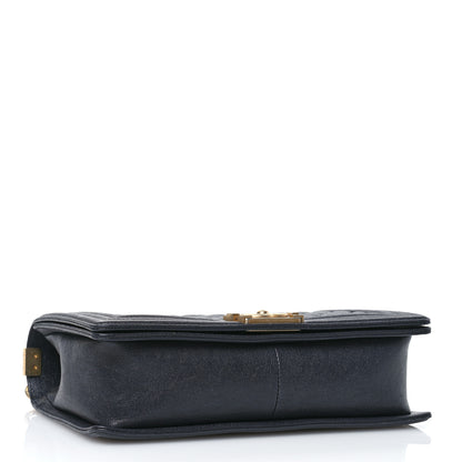 Chanel Caviar Quilted New Medium Boy Flap Navy 4 of 10