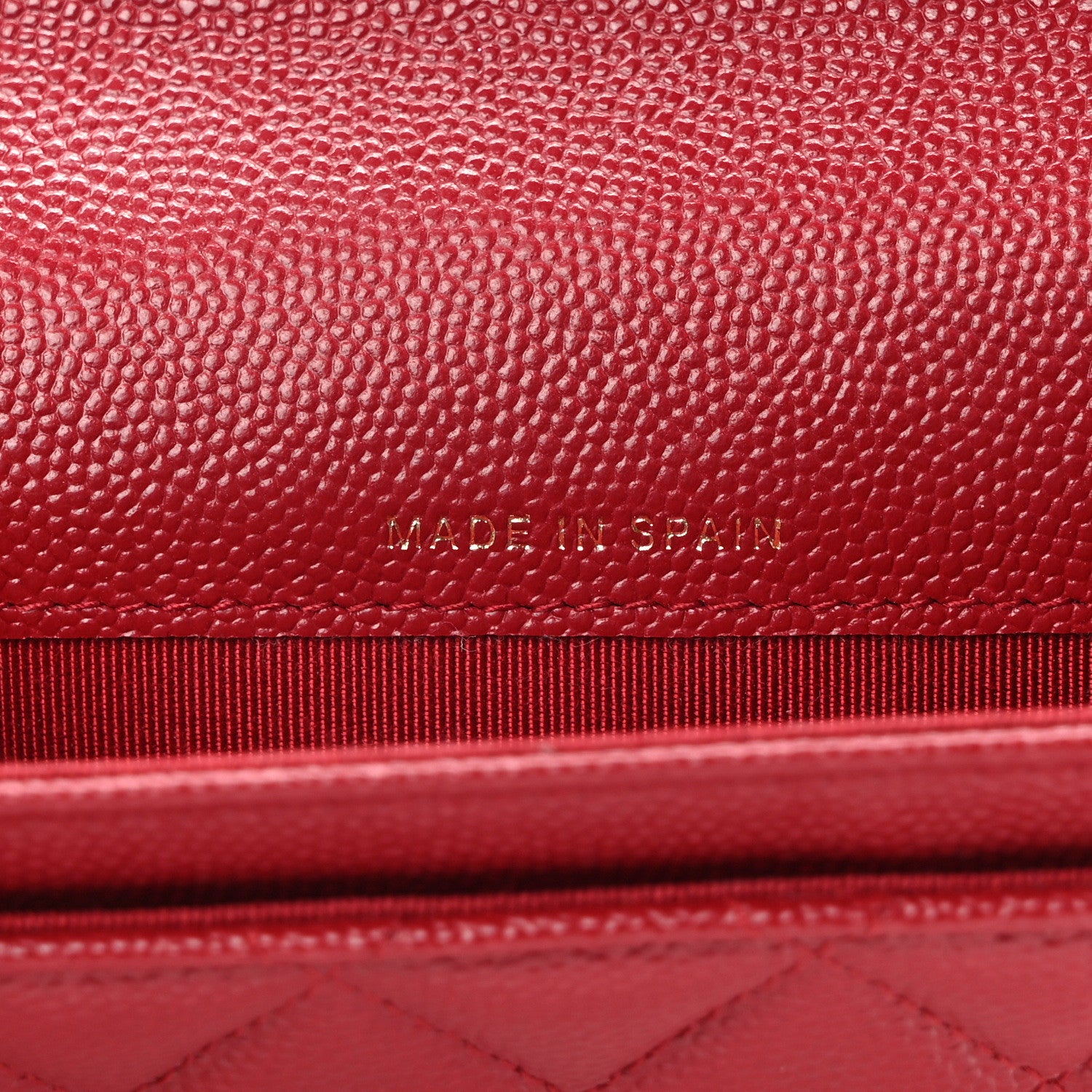 Chanel Caviar Quilted Flap Card Holder Wallet Red 7 of 10