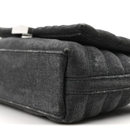 Givenchy Distressed Denim Quilted Small 4G Shoulder Bag Black 9 of 9