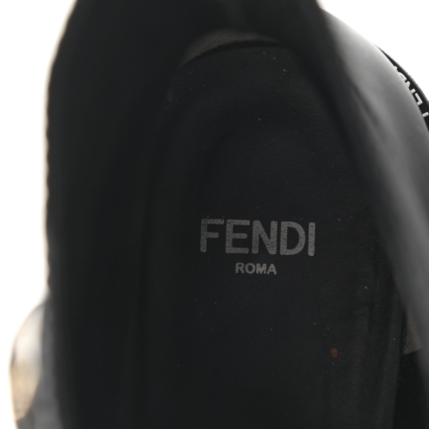 Fendi Calfskin FFreedom Platform Biker Boots 36.5 Black 7 of 8
