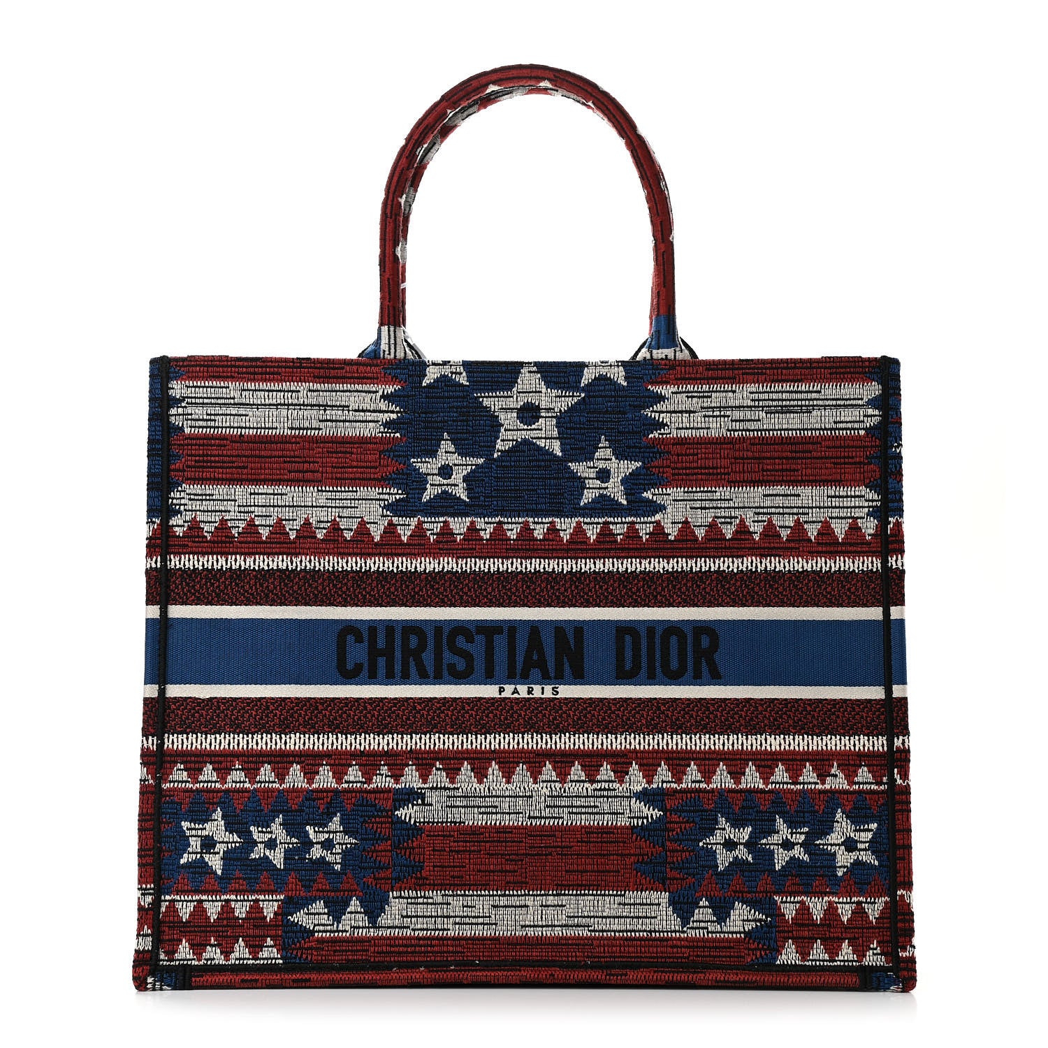 Christian Dior Canvas Embroidered Exclusive US Book Tote Multicolor 1 of 10