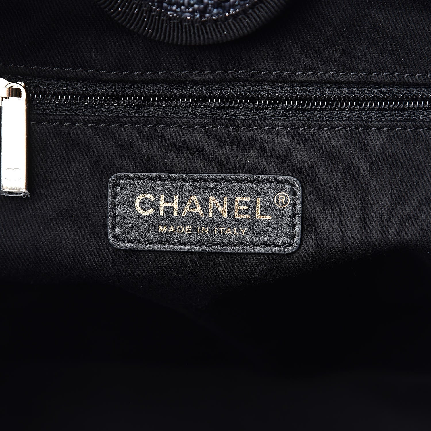 Chanel Woven Straw Raffia Mini Deauville Tote Black 6 of 9