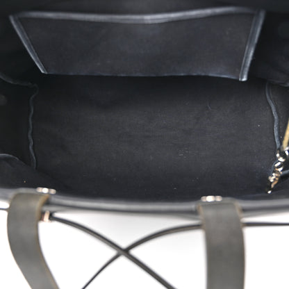 Hermes Toile Vache Hunter Herbag Cabas MM Black 6 of 16