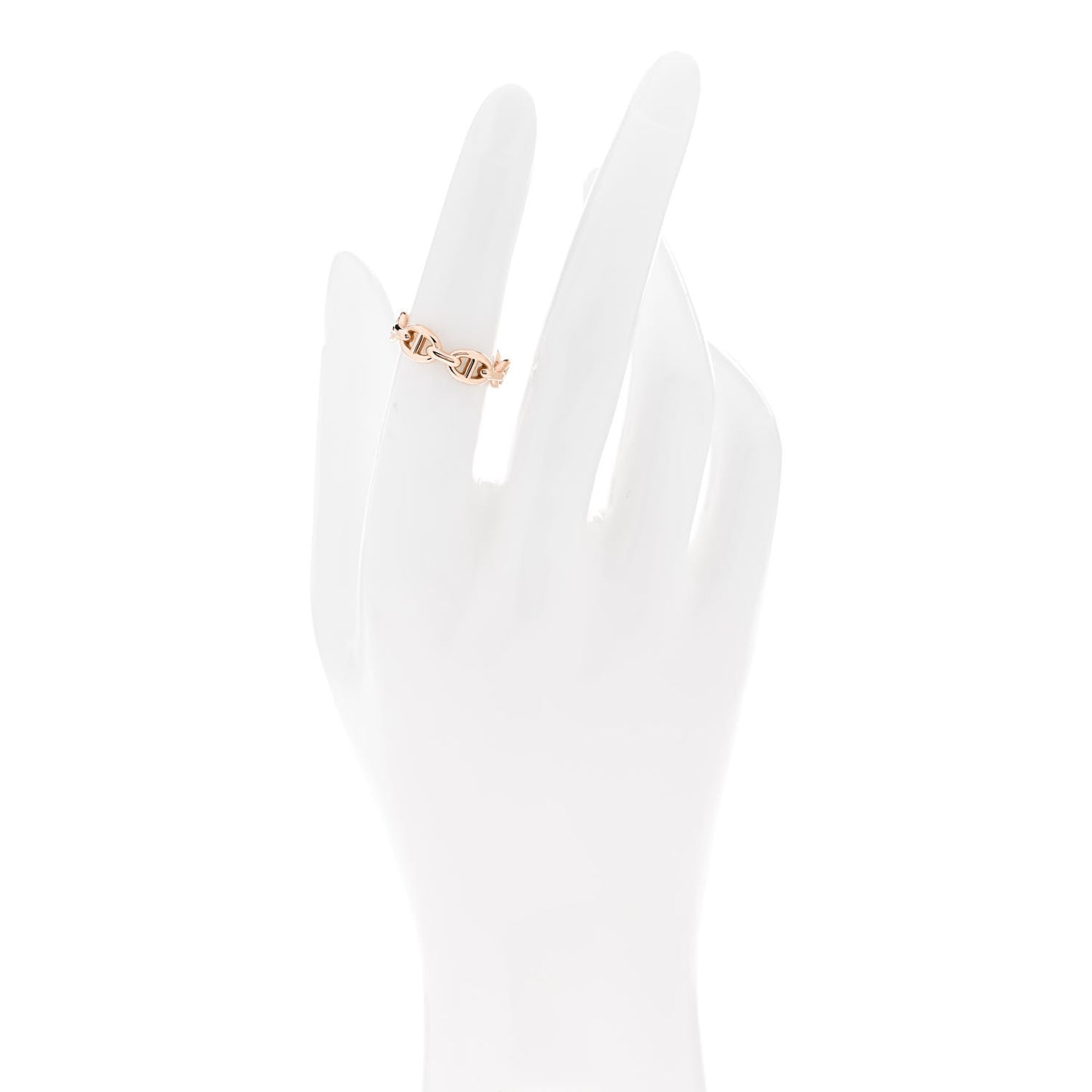 18K Rose Gold PM Chaine D'Ancre Enchainee Ring 52 6