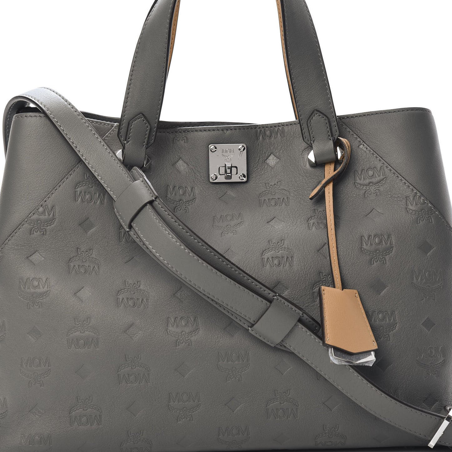 Calfskin Ottomar Monogram Large Essential Tote Charcoal