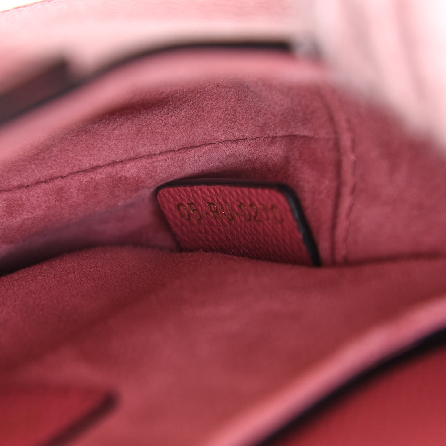 Grained Calfskin Mini Saddle Bag Pink