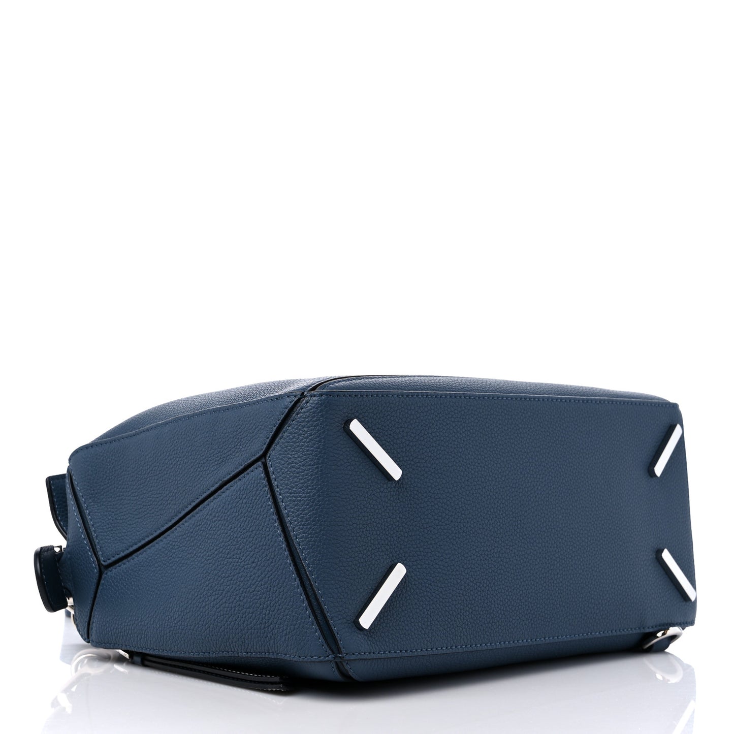 Calfskin Medium Puzzle Bag Dark Blue