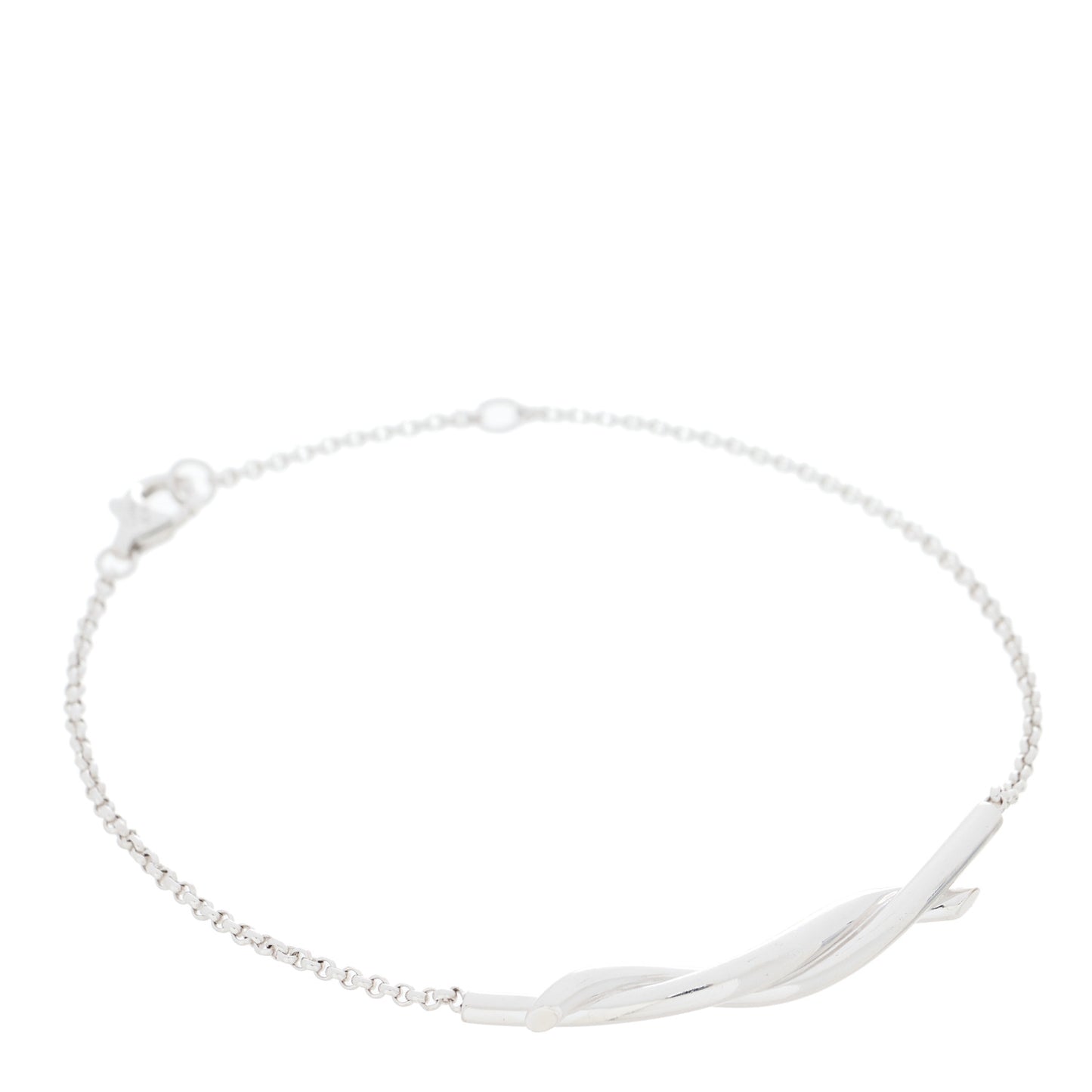 18K White Gold Entrelaces Bracelet