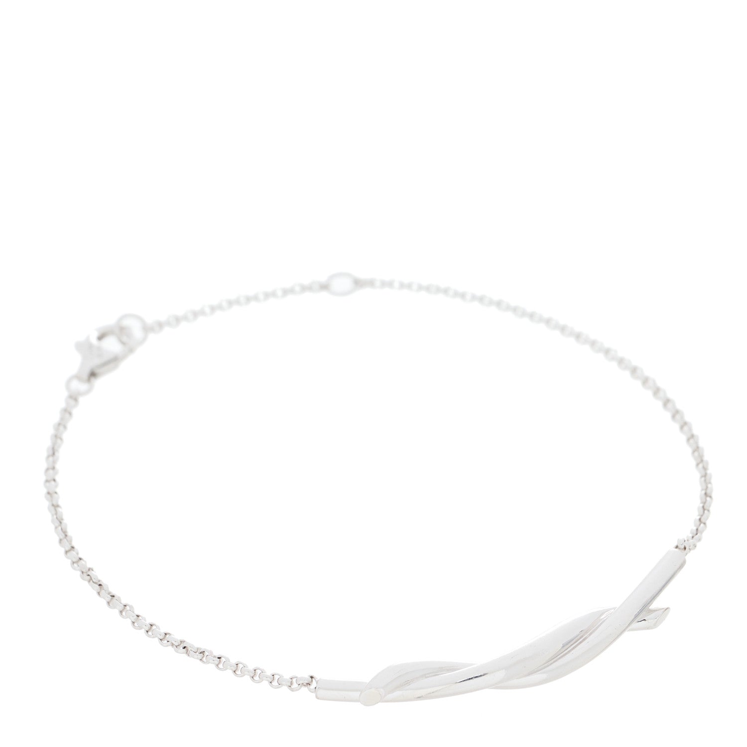 Cartier 18K White Gold Entrelaces Bracelet 1 of 3