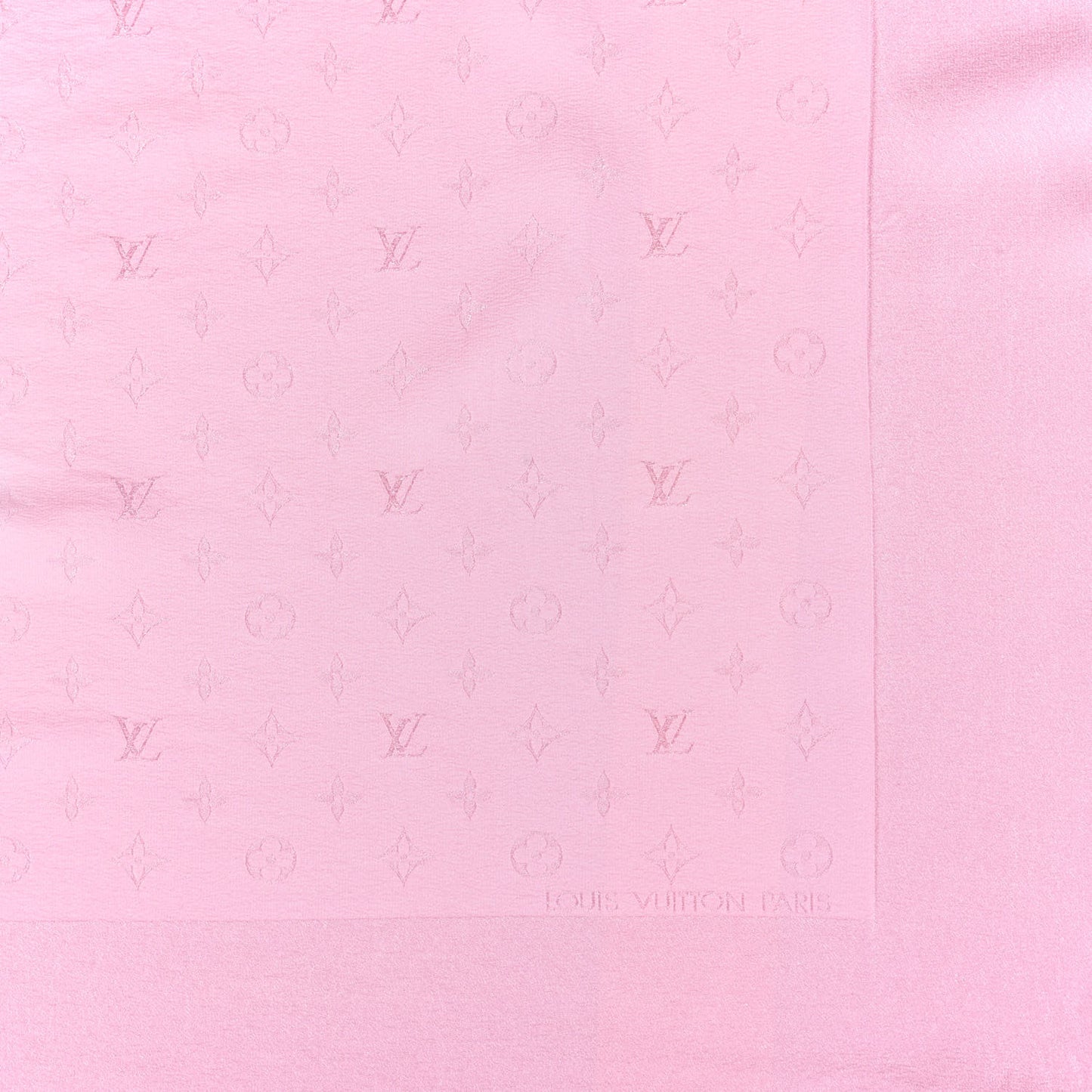 Silk Monogram Monaco Square Scarf Pink