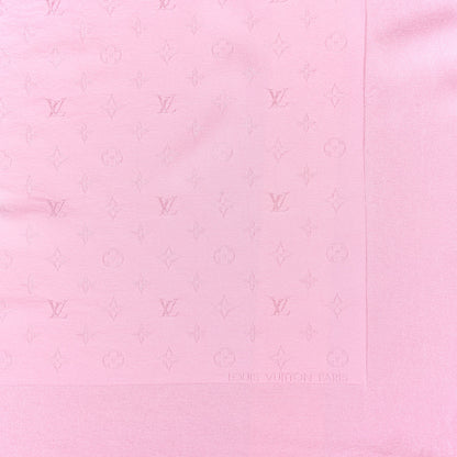 Louis Vuitton Silk Monogram Monaco Square Scarf Pink 2 of 3
