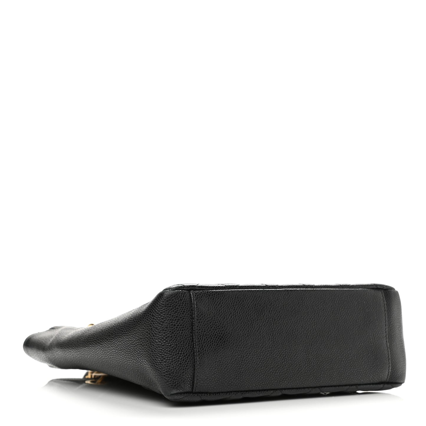 Caviar Quilted Petit Shopping Tote PST Black