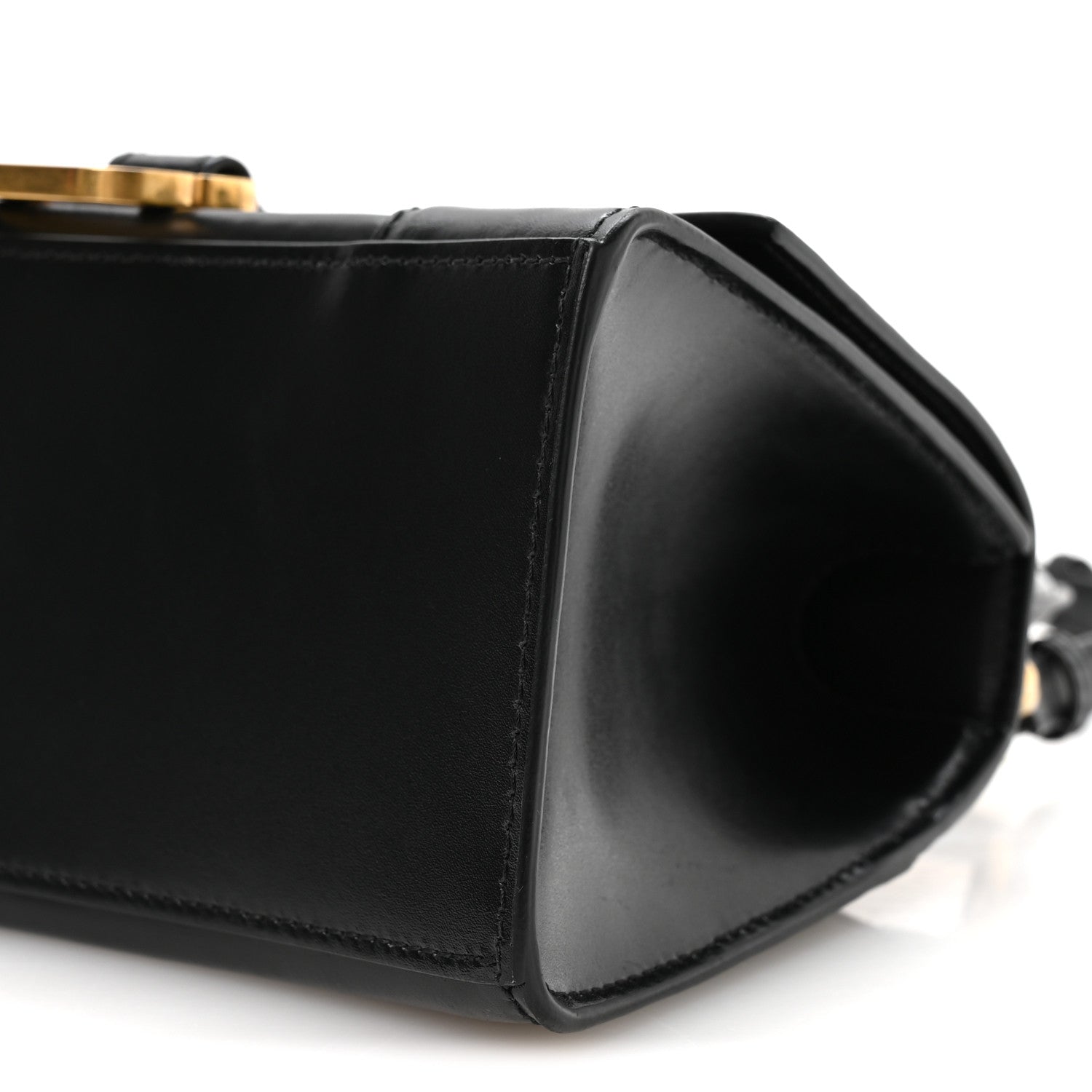 Balenciaga Shiny Box Calfskin Small Hourglass Top Handle Bag Black 10 of 11