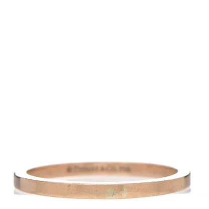 Tiffany 18K Rose Gold Classic Wedding Band Ring 56 7.5 4 of 5