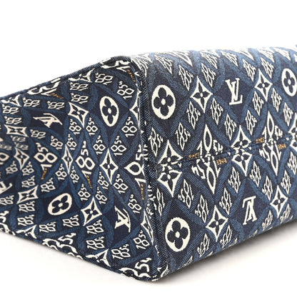 Louis Vuitton Jacquard Since 1854 Onthego MM Blue 8 of 9