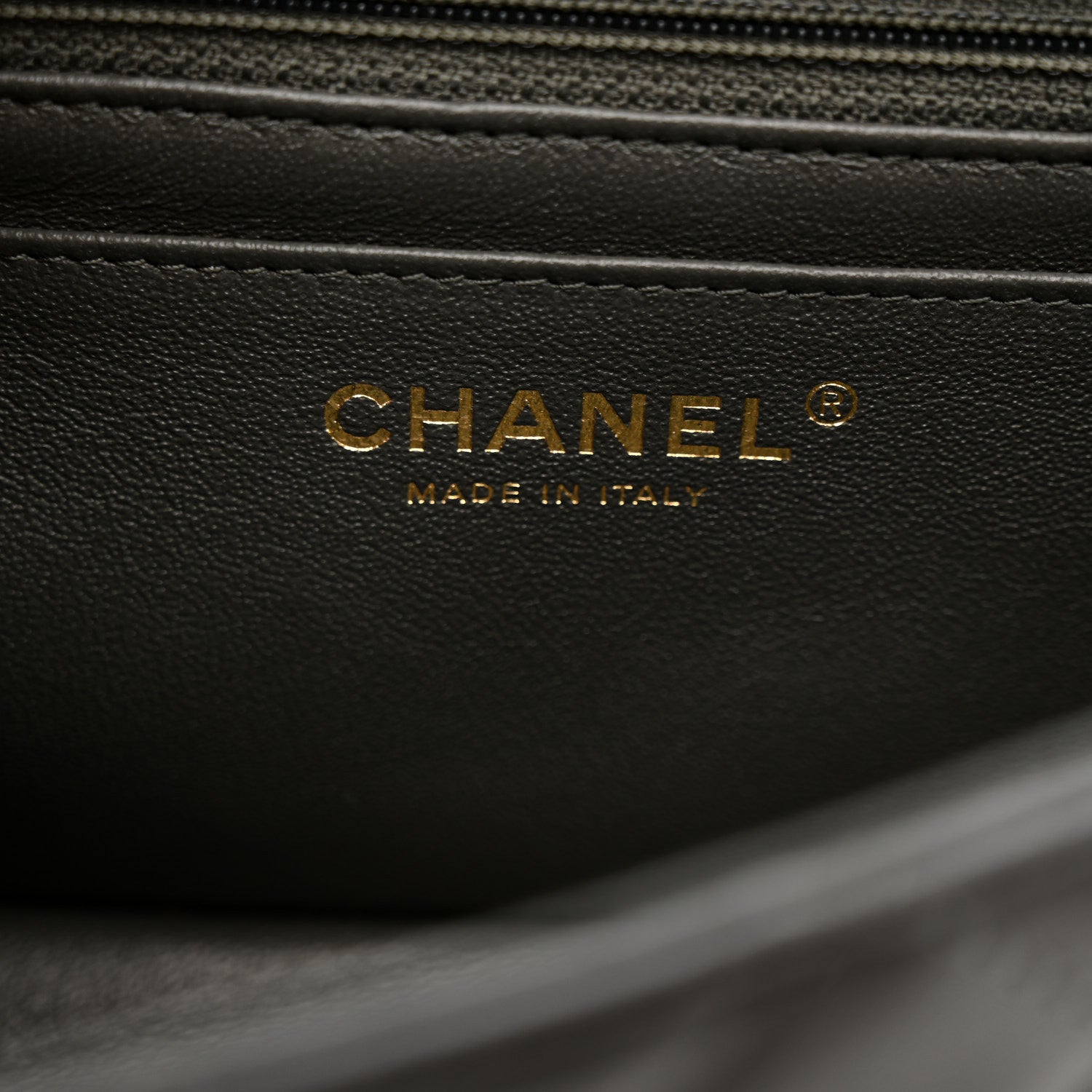 Chanel Lambskin Quilted Mini Rectangular Flap Dark Grey 6 of 13