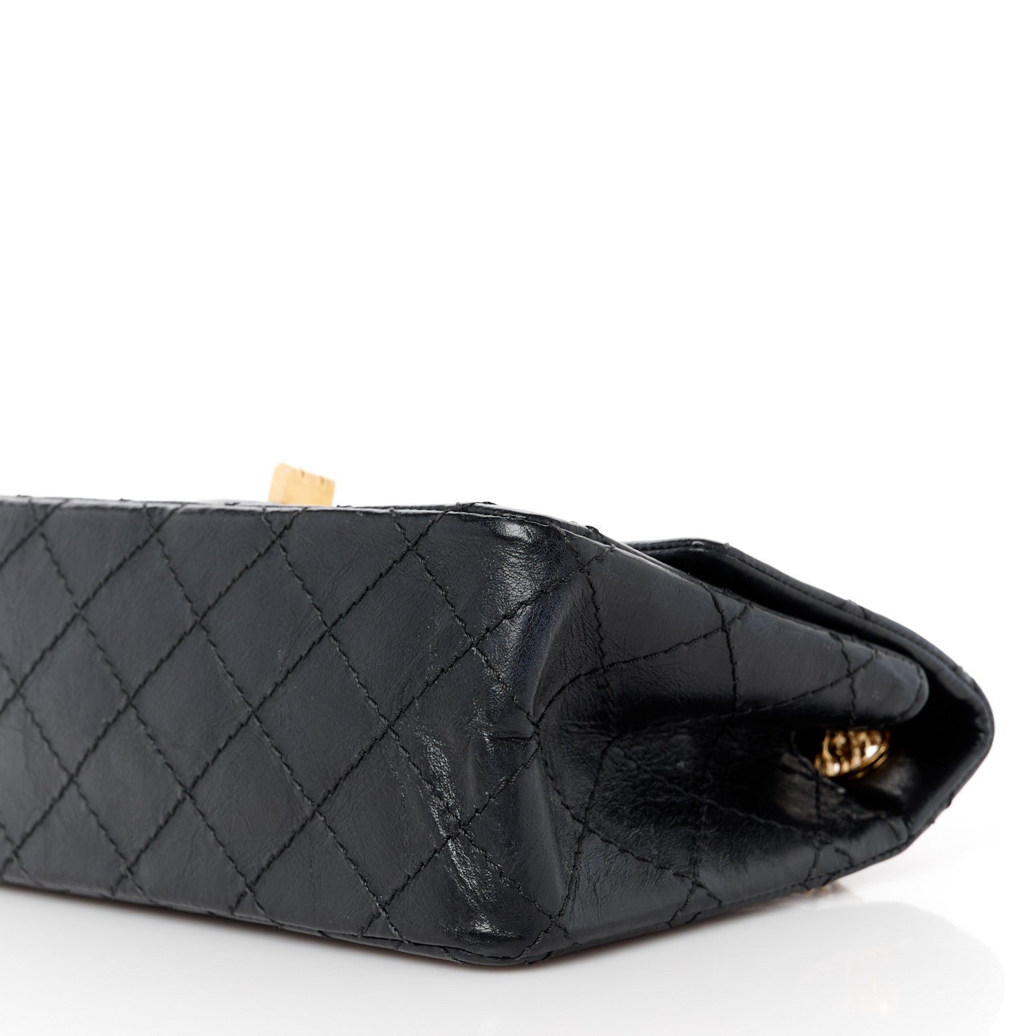 Chanel Aged Calfskin Quilted 2.55 Reissue Mini Flap Black 10 of 10