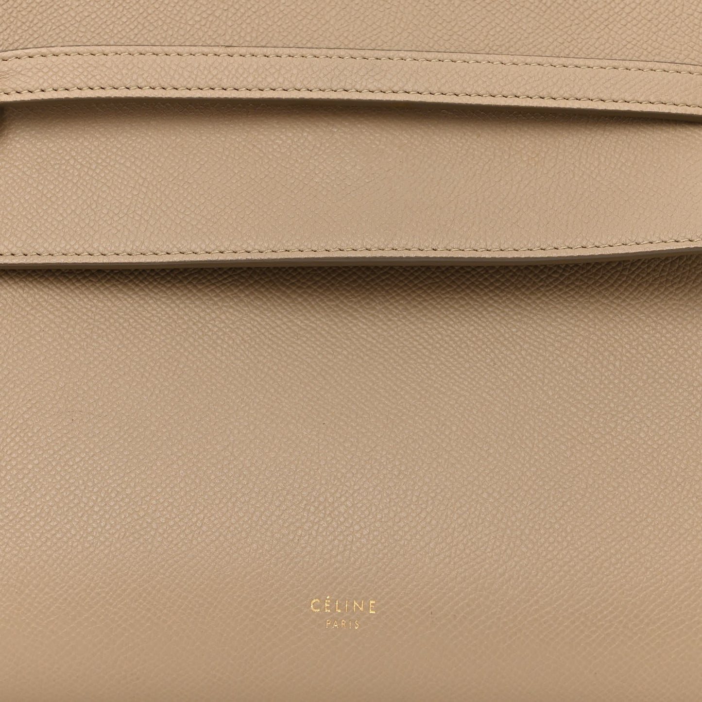 Grained Calfskin Mini Belt Bag Light Taupe