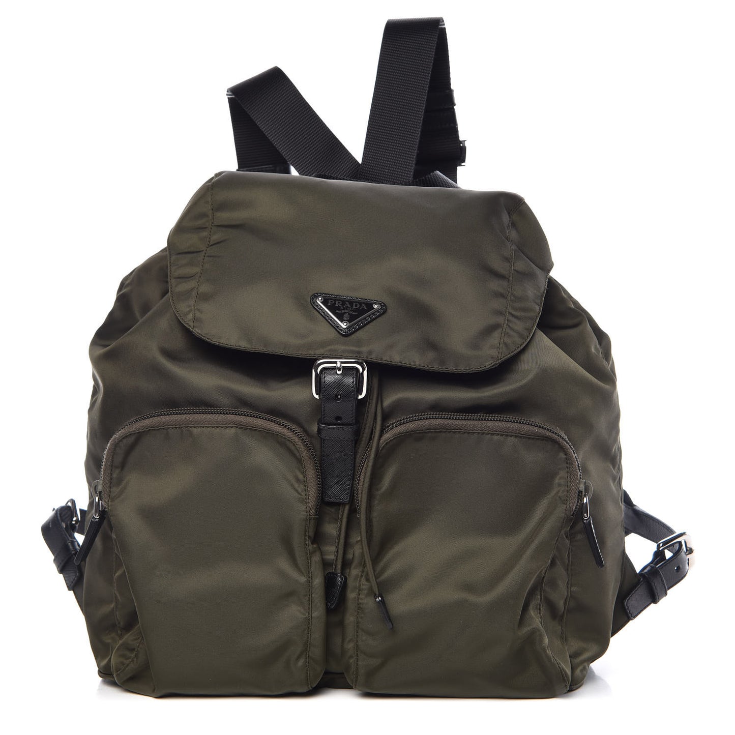 Tessuto Nylon Vela Medium Backpack Mimetico