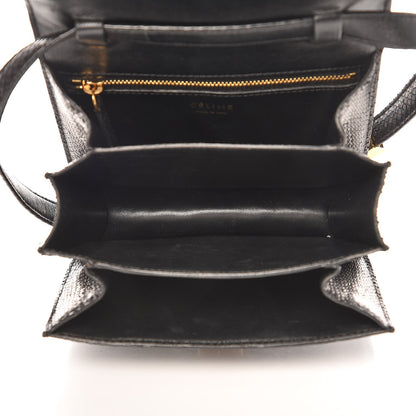 Celine Python Small Classic Box Flap Bag Black 5 of 8