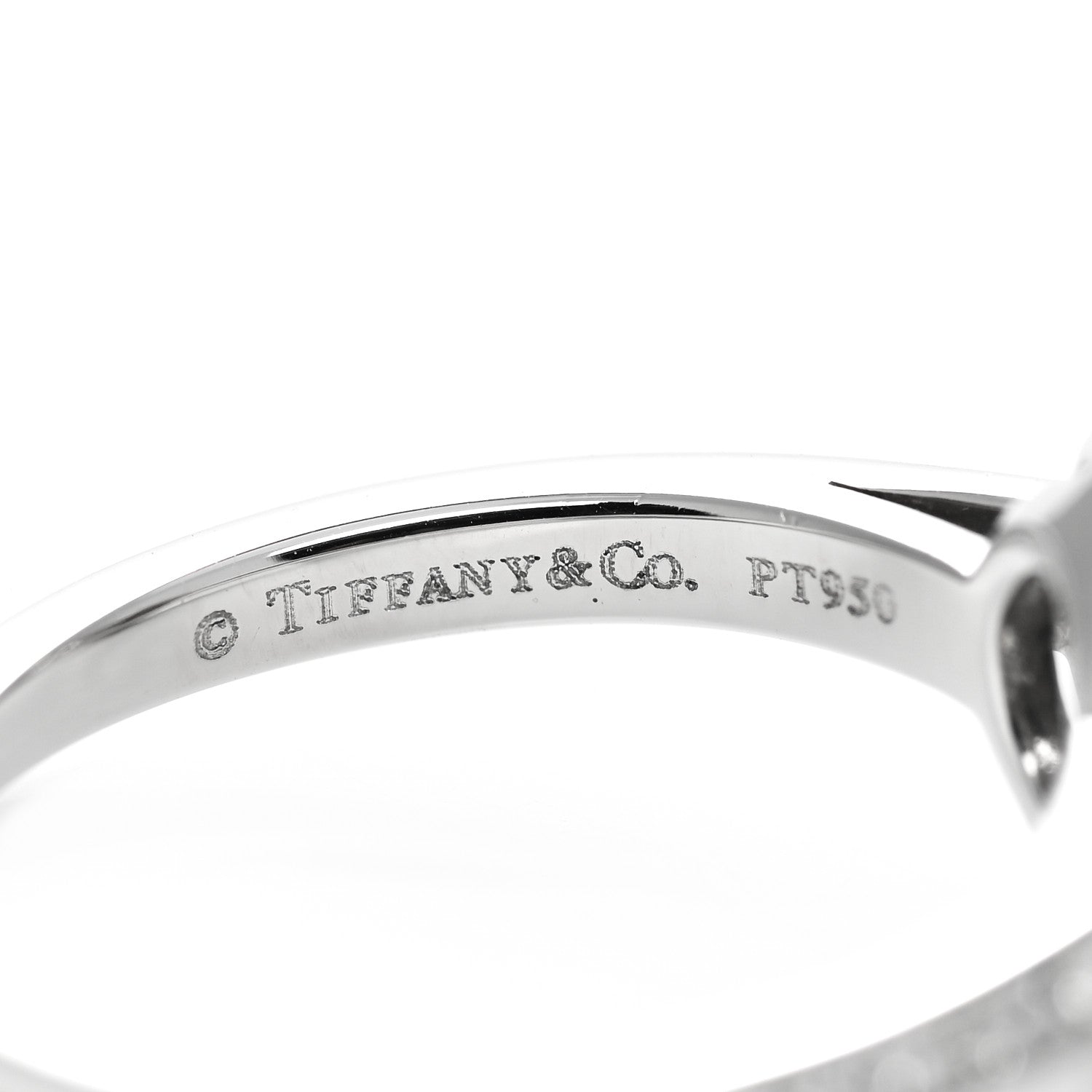 Tiffany Platinum Diamond .21ctw Circlet Engagement Ring 51 5.25 4 of 4
