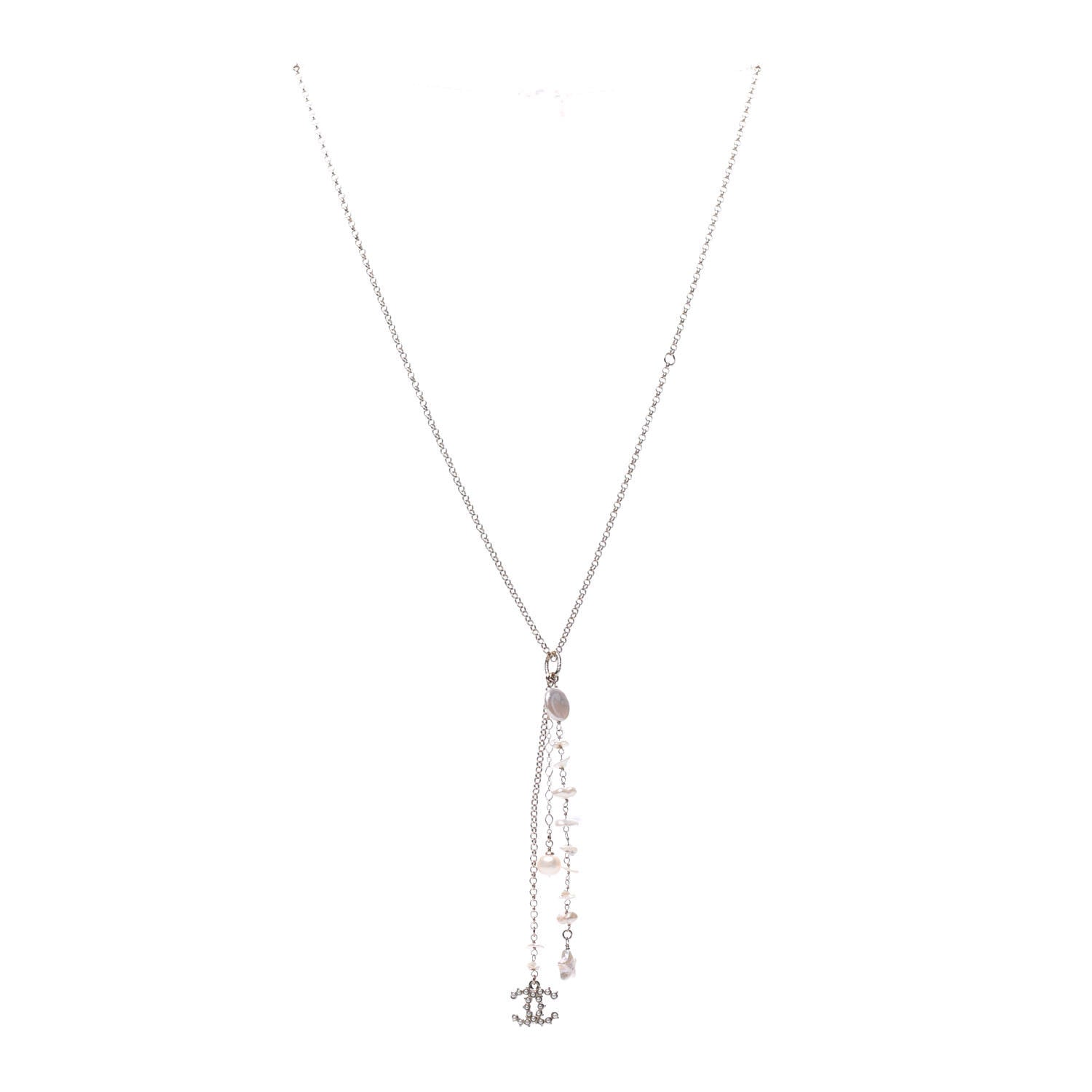 Chanel Pearl CC Chain Necklace Gold 3 of 6