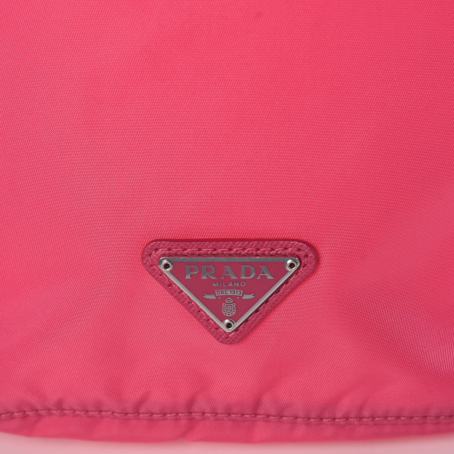 Prada Nylon Vela Drawstring Pouch Fuxia 6 of 10
